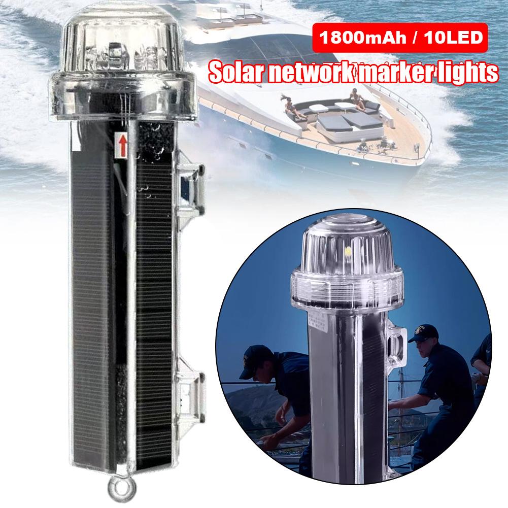 New Solar Ocean Signal Light N - Fishing Boat Navigation Light recension och pris