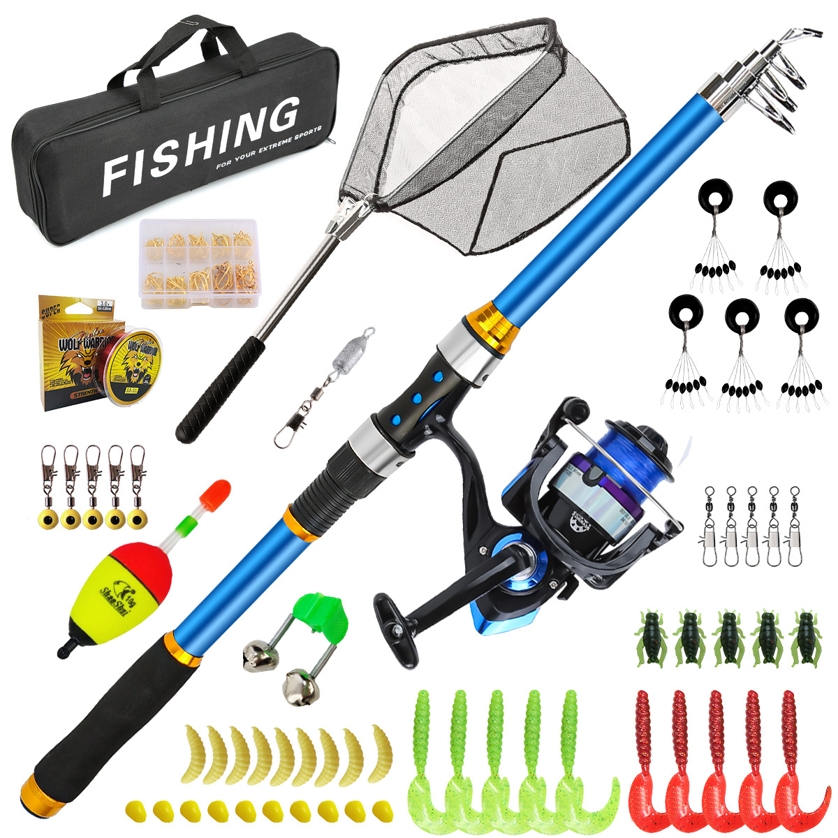 2.1-3.6M Telescopic Glass Fibe - Fishing Boat Oar recension och pris
