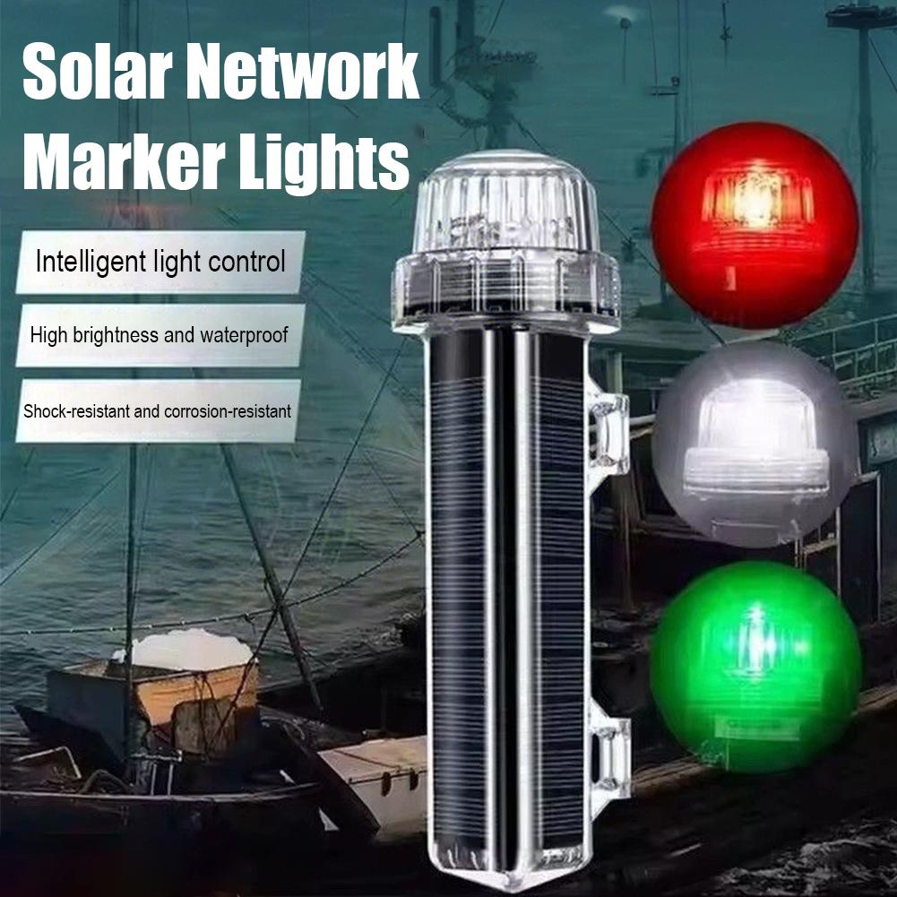 Solar Ocean Signal Light Navig - Fishing Boat Navigation Light recension och pris