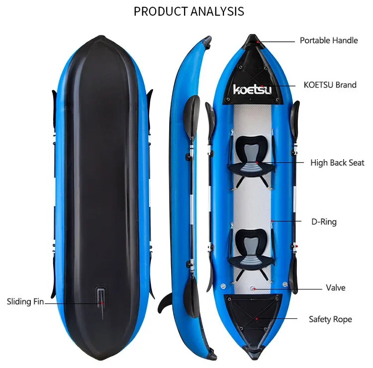 KOETSU 1-2 Persons Inflatable  - Fishing Boat Oar recension och pris